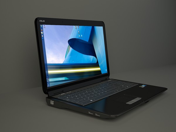 asus k50in 3d model - Asus Notebook by radekchovancik